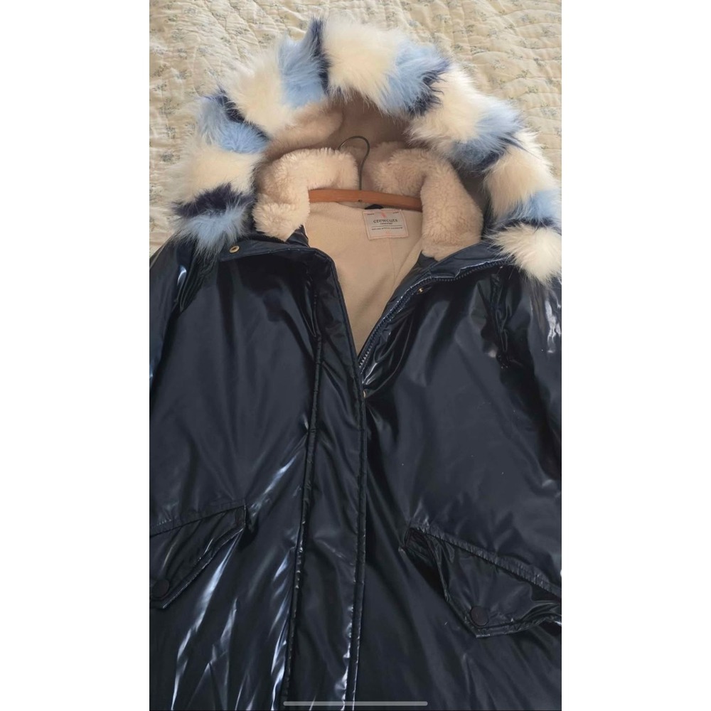 J. CREW Crewcuts Girls' Pink Parka with Removable faux fur hood Size XL - Picture 3 of 5